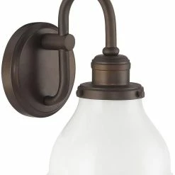 Deals 🎁 Capital Lighting Baxter 100W 1-Light Medium E-26 Incandescent Wall Sconce in Burnished Bronze 🔔