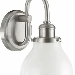 Buy 🧨 Capital Lighting Baxter 100W 1-Light Wall Sconce in Brushed Nickel 😉