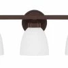 Discount 😉 Capital Lighting Jameson 100W 5-Light Medium E-26 Incandescent Vanity Fixture in Bronze 💯