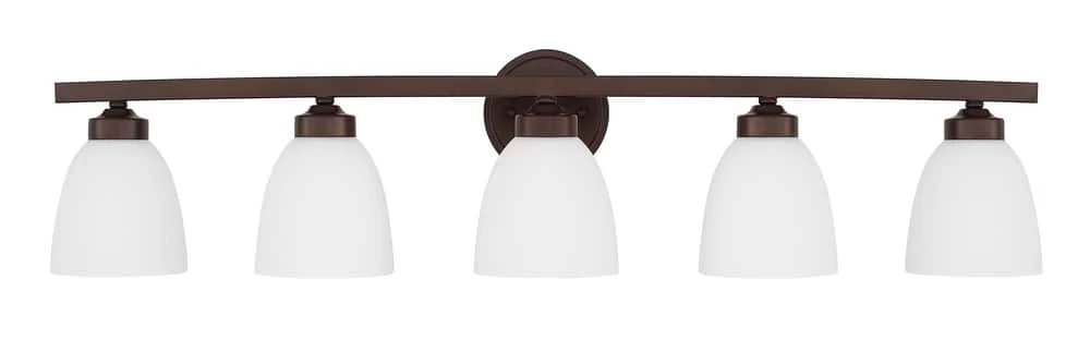 Discount π Capital Lighting Jameson 100W 5-Light Medium E-26 Incandescent Vanity Fixture in Bronze π― 1 Discount π Capital Lighting Jameson 100W 5-Light Medium E-26 Incandescent Vanity Fixture in Bronze π―