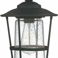 Cheapest ❤️ Capital Lighting Creekside 1-Light Outdoor Ceiling Fixture in Black ⌛