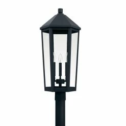 Best Sale ✔️ Capital Lighting Ellsworth 60W 3-Light Candelabra E-12 Incandescent Outdoor Post Lamp in Black 🔔