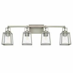 Cheap ⭐ Capital Lighting Kenner 100W 4-Light Medium E-26 Incandescent Vanity Fixture in Antique Nickel 🎁