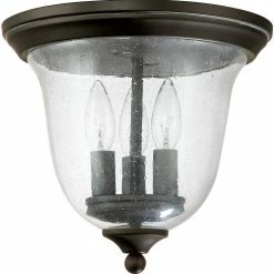 Cheapest 🧨 Capital Lighting Outdoor 10 in. 3-Light Outdoor Ceiling Fixture in Old Bronze 🌟