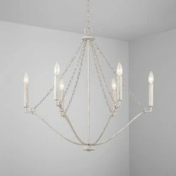 New 👍 Capital Lighting Jensen 6 Light 28-3/4 in. Chandelier in Mystic Sand 🤩 -Capital Lighting Sales Query 1037