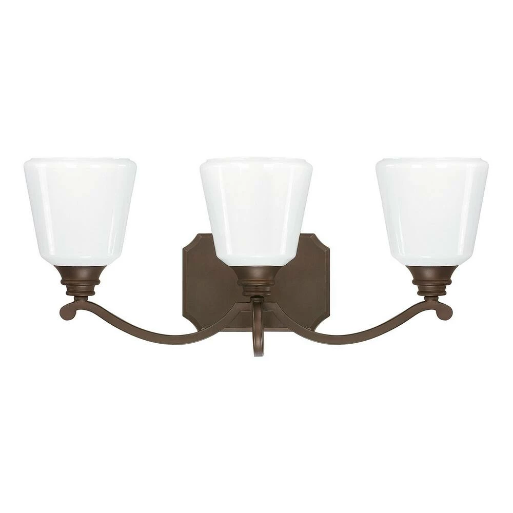 New βοΈ Capital Lighting Leigh 100W 3-Light Medium E-26 Base Incandescent Vanity in Burnished Bronze π 1 New βοΈ Capital Lighting Leigh 100W 3-Light Medium E-26 Base Incandescent Vanity in Burnished Bronze π