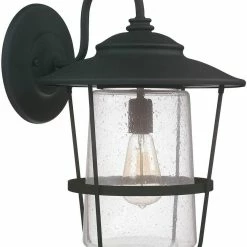 Buy 🥰 Capital Lighting Creekside 18-1/2 in. 1-Light Wall Lantern in Black 🔥