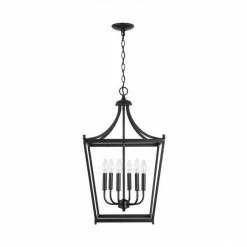 Wholesale ❤️ Capital Lighting Stanton 60W 6-Light Candelabra E-12 Foyer Lighting in Matte Black 😍