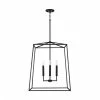 Cheap ⌛ Capital Lighting Thea 60W 4-Light Candelabra E-12 Foyer Lighting in Matte Black ✔️