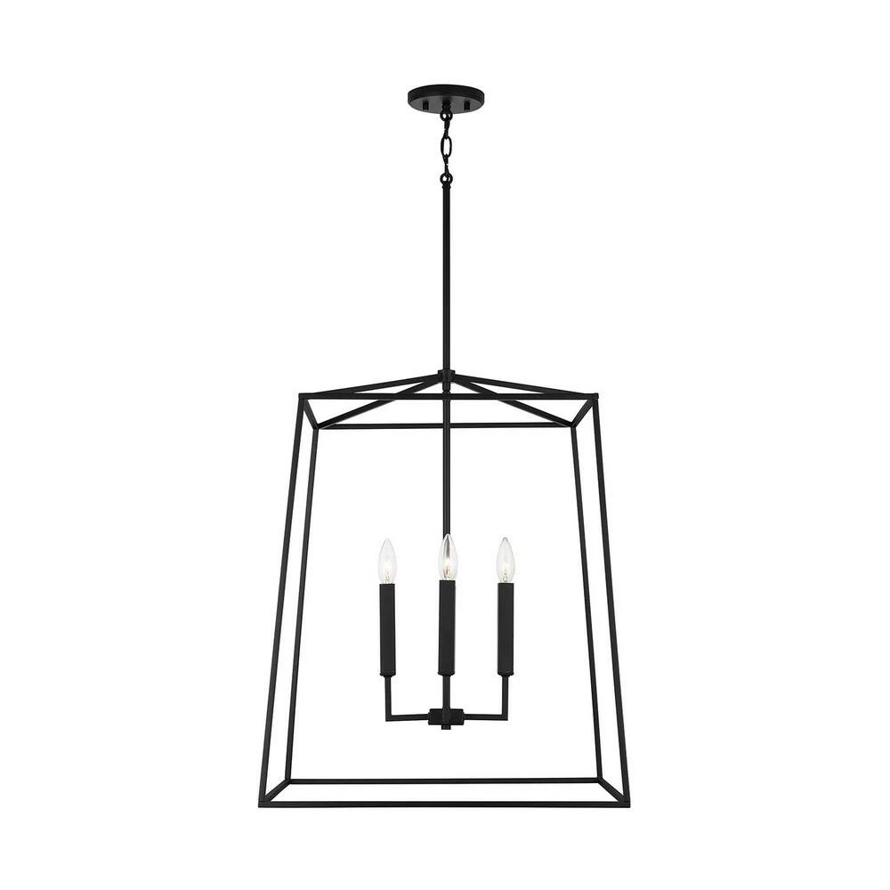 Cheap ⌛ Capital Lighting Thea 60W 4-Light Candelabra E-12 Foyer Lighting in Matte Black ✔️ 2 Cheap ⌛ Capital Lighting Thea 60W 4-Light Candelabra E-12 Foyer Lighting in Matte Black ✔️ - Image 2