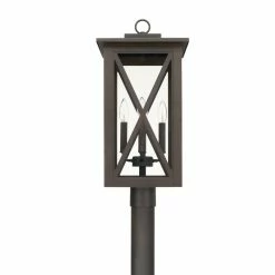 Discount ✔️ Capital Lighting Avondale 60W 4-Light Candelabra E-12 Incandescent Outdoor Post Lamp in Oiled Bronze ⭐