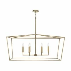 Cheapest 💯 Capital Lighting Thea 60W 6-Light Candelabra E-12 Pendant in Aged Brass ⭐ -Capital Lighting Sales Query 108