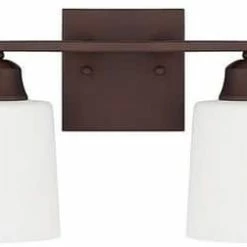 New ⭐ Capital Lighting Hayden 100W 4-Light Medium E-26 Incandescent Vanity Fixture in Bronze 🌟