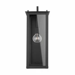 Coupon 👏 Capital Lighting Hunt 100W 1-Light Medium E-26 Incandescent Outdoor Wall Sconce in Black 🌟 -Capital Lighting Sales Query 1109