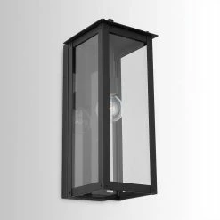 Coupon 👏 Capital Lighting Hunt 100W 1-Light Medium E-26 Incandescent Outdoor Wall Sconce in Black 🌟 -Capital Lighting Sales Query 1110