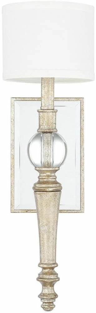 Discount π Capital Lighting Carlyle 60W 1-Light Wall Sconce in Gilded Silver π 1 Discount π Capital Lighting Carlyle 60W 1-Light Wall Sconce in Gilded Silver π