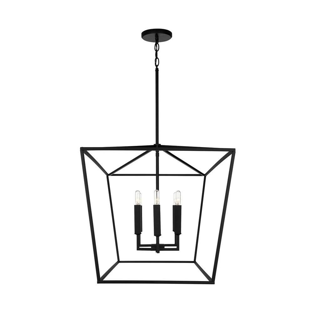 Budget ๐ฏ Capital Lighting Thea 60W 6-Light Candelabra E-12 Pendant in Matte Black ๐ 2 Budget ๐ฏ Capital Lighting Thea 60W 6-Light Candelabra E-12 Pendant in Matte Black ๐ - Image 2