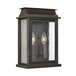 Coupon 🛒 Capital Lighting Bolton 60W 2-Light Candelabra E-12 Incandescent Outdoor Wall Sconce in Oiled Bronze ✔️
