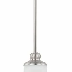 Top 10 🧨 Capital Lighting Griffin 100W 1-Light Medium E-26 Incandescent Mini Pendant in Brushed Nickel 👏