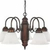Deals 🥰 Capital Lighting 100W 5-Light Medium E-26 Incandescent Chandelier in Burnished Bronze 🤩