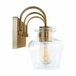 Outlet ✨ Capital Lighting Danes 100W 3-Light Medium Vanity Fixture in Aged Brass 😉 -Capital Lighting Sales Query 1138