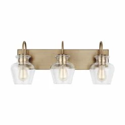 Outlet ✨ Capital Lighting Danes 100W 3-Light Medium Vanity Fixture in Aged Brass 😉 -Capital Lighting Sales Query 1139