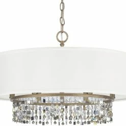 Outlet 😉 Capital Lighting Harper 15-1/2 in. 6-Light Candelabra Pendant in Brushed Gold 🥰