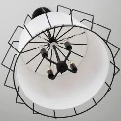 Outlet 🤩 Capital Lighting Corey 60W 4-Light Candelabra E-12 Pendant in Matte Black 🎉 -Capital Lighting Sales Query 1170