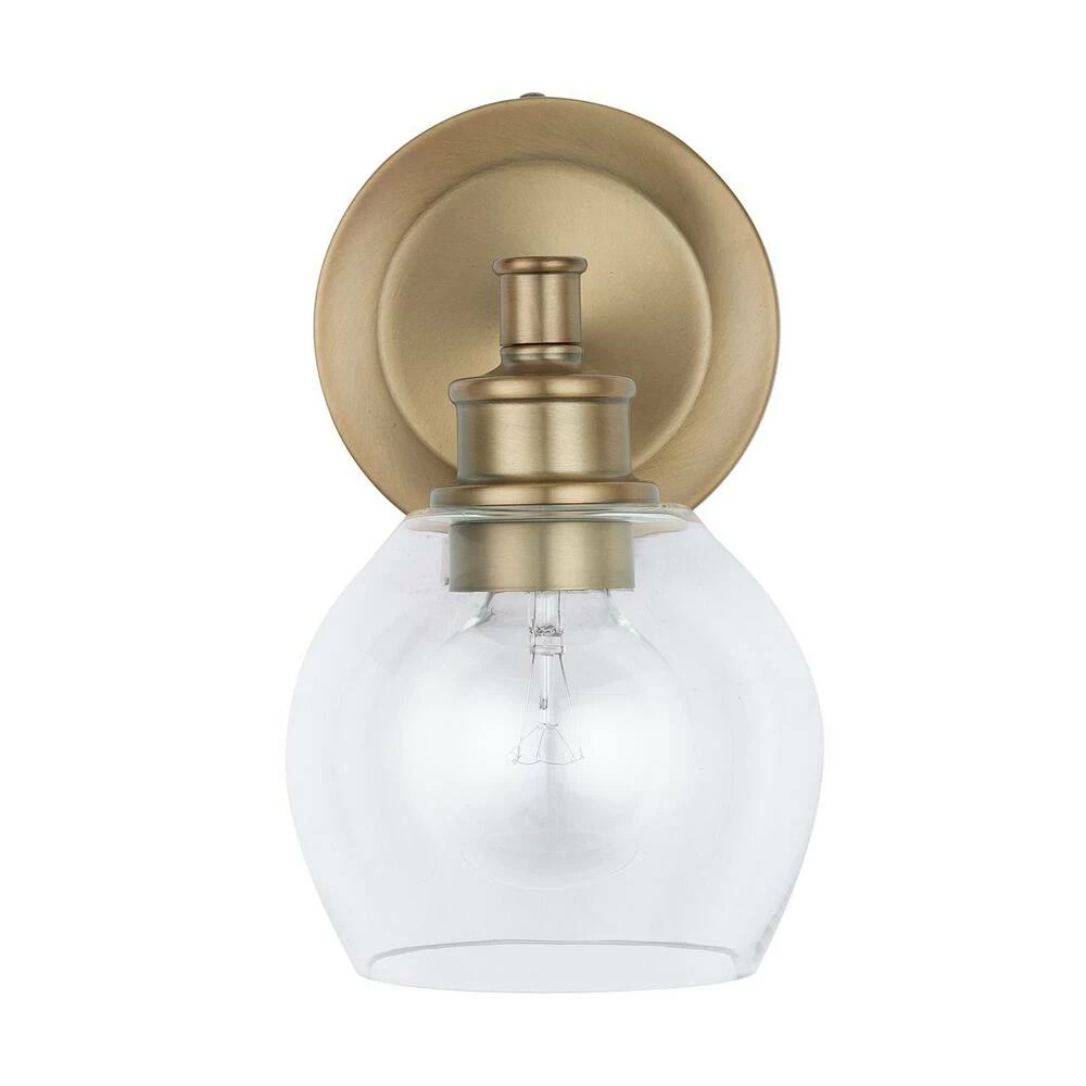 Outlet π Capital Lighting Mid Century 100W 1-Light Medium Incandescent Wall Sconce in Aged Brass π₯ 2 Outlet π Capital Lighting Mid Century 100W 1-Light Medium Incandescent Wall Sconce in Aged Brass π₯ - Image 2