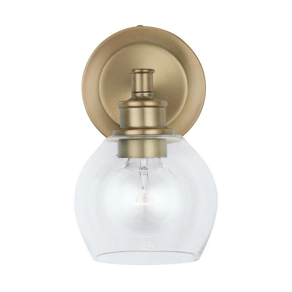 Outlet π Capital Lighting Mid Century 100W 1-Light Medium Incandescent Wall Sconce in Aged Brass π₯ 4 Outlet π Capital Lighting Mid Century 100W 1-Light Medium Incandescent Wall Sconce in Aged Brass π₯ - Image 4