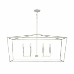 Promo 👏 Capital Lighting Thea 60W 6-Light Candelabra E-12 Pendant in Mystic Sand ❤️ -Capital Lighting Sales Query 118