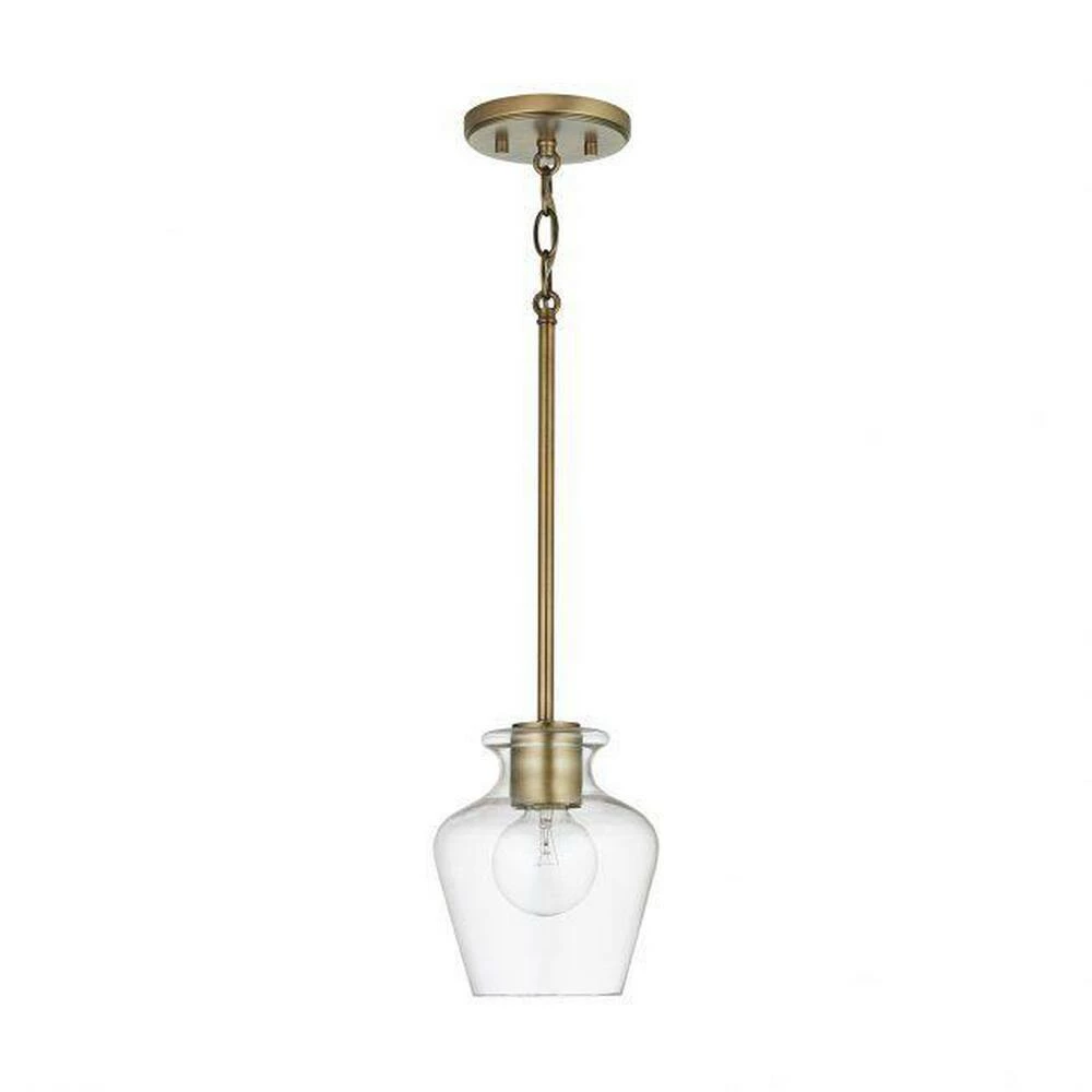 Best deal 😍 Capital Lighting Danes 100W 1-Light Medium E-26 Pendant in Aged Brass 💯 1 Best deal 😍 Capital Lighting Danes 100W 1-Light Medium E-26 Pendant in Aged Brass 💯