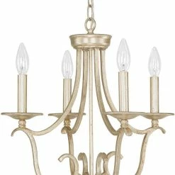 Brand new 🤩 Capital Lighting Bailey 60W 4-Light Candelabra E-12 Incandescent Chandelier in Winter Gold 🤩
