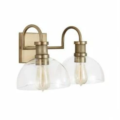 Best deal 💯 Capital Lighting Cassidy 100W 2-Light Medium Vanity Fixture in Aged Brass 👏