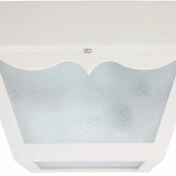 Buy ⭐ Capital Lighting 60W 1-Light Medium E-26 Incandescent Outdoor Ceiling Fixture in White 🤩