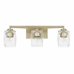 Best Sale ✔️ Capital Lighting Karina 100W 3-Light Vanity Fixture in Winter Gold 💯