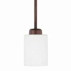 Budget ⌛ Capital Lighting Dixon 100W 1-Light Medium E-26 Incandescent Mini Pendant in Bronze 🎉