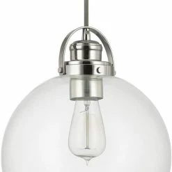 Buy 🔔 Capital Lighting Pendants and Minis 1-Light Mini Pendant in Polished Nickel 😉