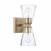 Discount 🔔 Capital Lighting Lyra 60W 2-Light Medium E-26 Incandescent Wall Sconce in Aged Brass 🤩