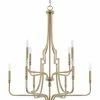 Deals 🎉 Capital Lighting Dawson 60W 10-Light Candelabra E-12 Incandescent Chandelier in Aged Brass 🧨