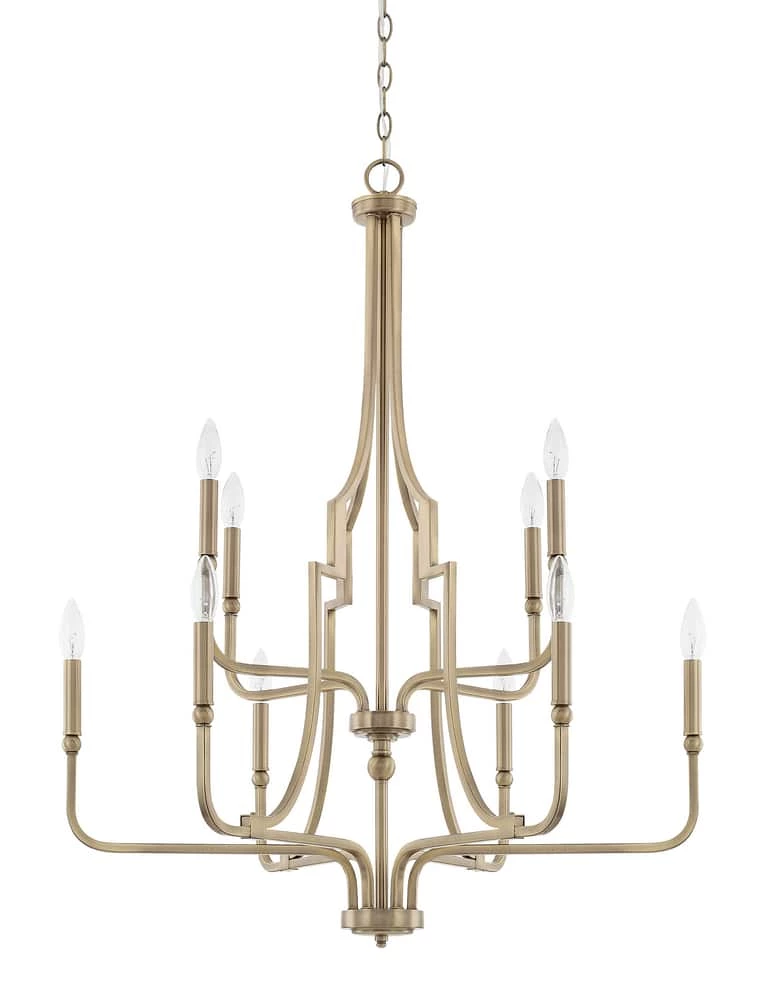 Deals π Capital Lighting Dawson 60W 10-Light Candelabra E-12 Incandescent Chandelier in Aged Brass 𧨠1 Deals π Capital Lighting Dawson 60W 10-Light Candelabra E-12 Incandescent Chandelier in Aged Brass π§¨