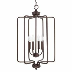 Coupon 🥰 Capital Lighting Braylon 60W 4-Light Incandescent Foyer Lighting in Bronze 🛒