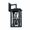 Cheapest 🛒 Capital Lighting Avondale 60W 4-Light Candelabra E-12 Incandescent Outdoor Wall Sconce in Black ✔️