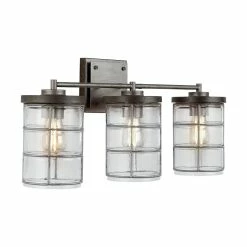 Best reviews of ๐คฉ Capital Lighting Colby 100W 3-Light Medium Vanity Fixture in Urban Grey ๐
