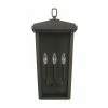 Outlet ✨ Capital Lighting Donnelly 60W 3-Light Candelabra E-12 Incandescent Outdoor Wall Sconce in Oil Rubbed Bronze ⭐