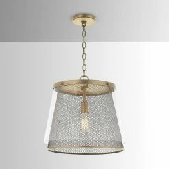 Cheapest ❤️ Capital Lighting Abbott 100W 1-Light Medium E-26 Incandescent Pendant in Aged Brass 😍 -Capital Lighting Sales Query 1333