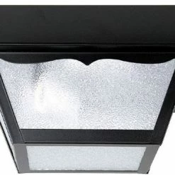 Outlet 🌟 Capital Lighting Outdoor 5 in. 1-Light Carport Fixture in Black ❤️