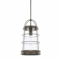 Brand new 🤩 Capital Lighting Beaufort 100W 1-Light Medium E-26 Incandescent Pendant Light in Nordic Grey ✔️