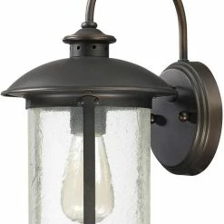 Best Pirce 🤩 Capital Lighting Dylan 7-1/2 in. 100W 1-Light Medium E-26 Incandescent Wall Lantern in Old Bronze 💯