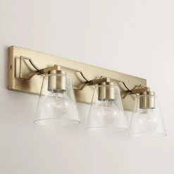 Promo 🥰 Capital Lighting Jordyn 100W 3-Light Medium Vanity Fixture in Aged Brass ❤️ -Capital Lighting Sales Query 1362